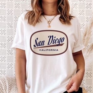 San Diego, California T-Shirt - Retro Unisex San Diego Shirt - Personalization Available