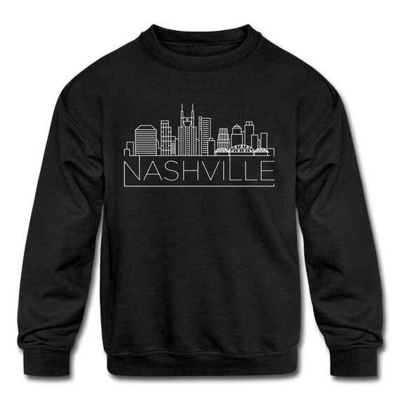 Nashville, Tennessee Youth Hoodie - Skyline Youth Nashville Hooded Swe
