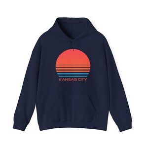 Sudadera con capucha de Kansas City, Missouri - Estilo retro de los 80 (unisex) imagen 6