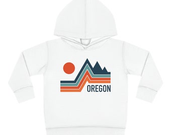 Oregon Toddler Hoodie: Unisex Cotton-Blend Sweatshirt