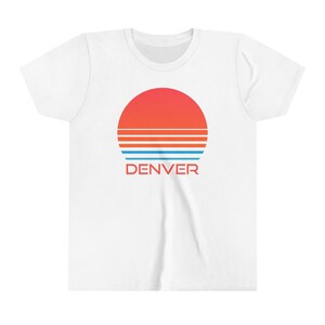 Denver, Colorado Youth Shirt - Retro 80s Denver Kid&#39;s T-Shirt - Personalization Available