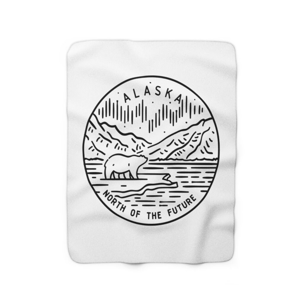 Alaska Blanket Sherpa Alaska Fleece Blanket Etsy