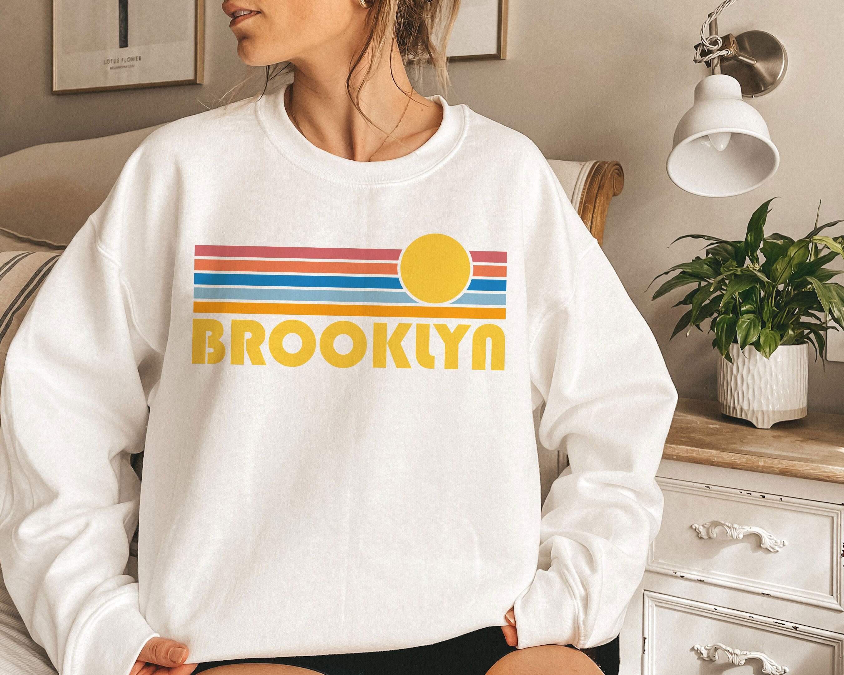 New York Sweatshirt Brooklyn Sweatshirt Collegiate Crewneck