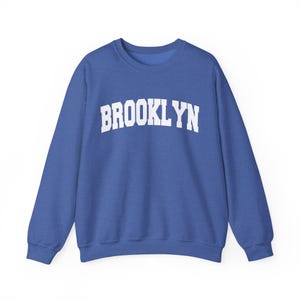 Brooklyn New York Crewneck Sweatshirt - Unisex Heavy Blend, Apparel, Fashion, Gift, Streetwear, Urban Style