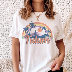 Tulum, Mexico T-Shirt - Retro Beach Unisex Tulum Shirt - Personalization Available