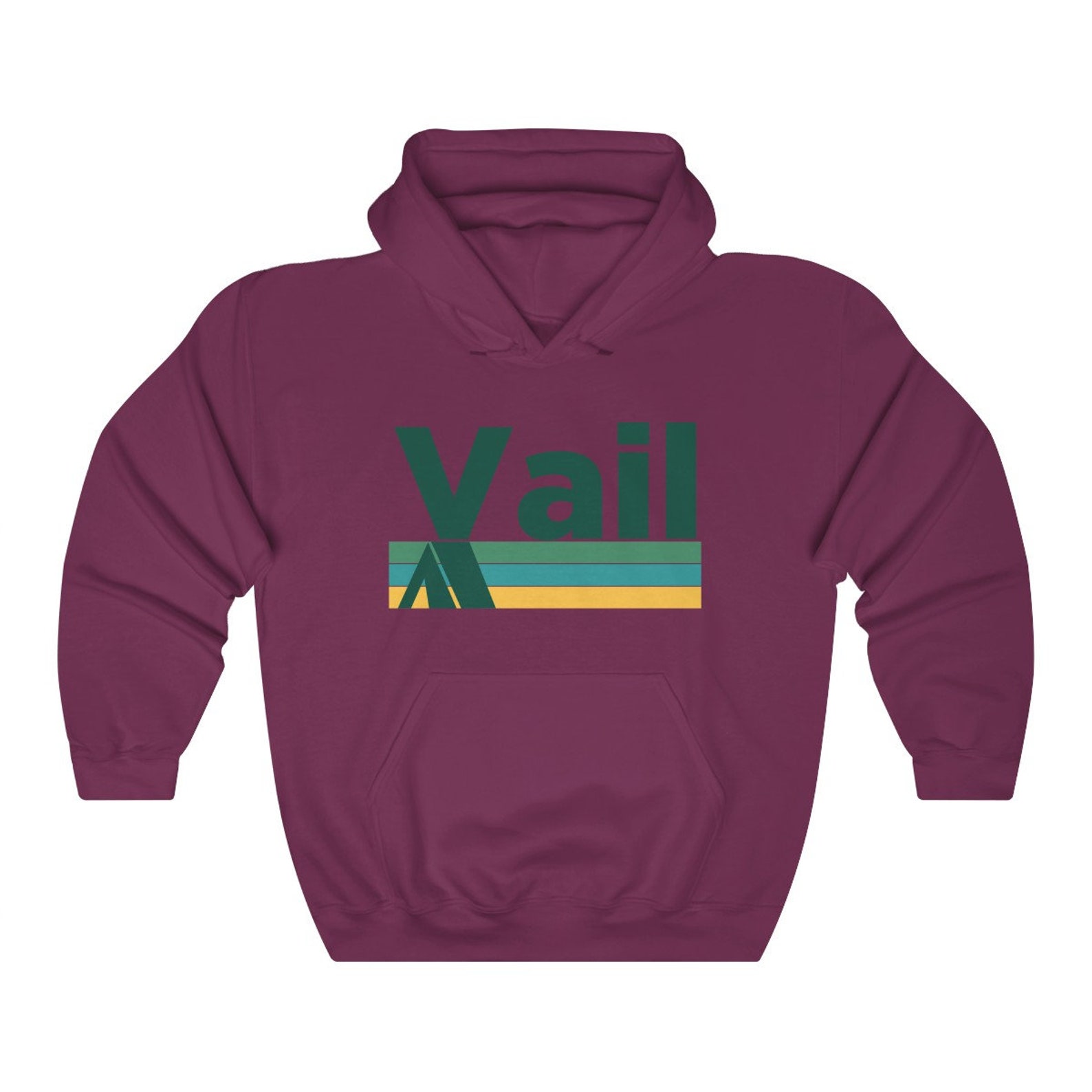Vail Colorado Hoodie Retro Camping Adult Unisex Vail Etsy