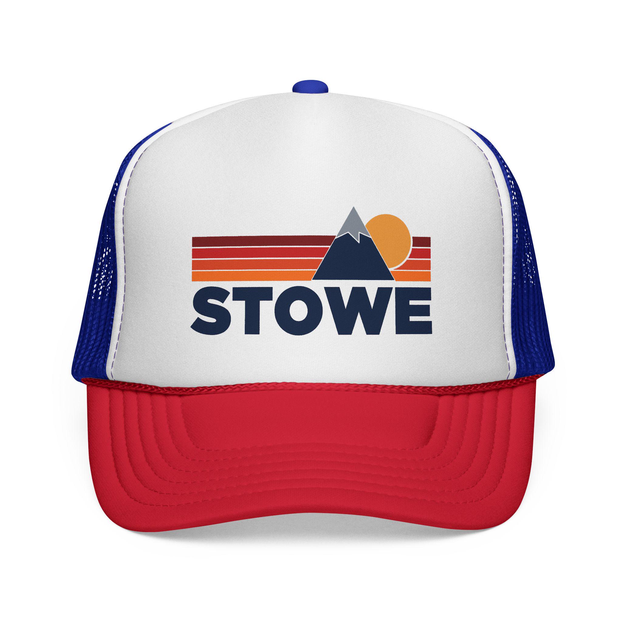Stowe, Vermont Retro Mountains Trucker Hat - Vintage Style  display picture 3
