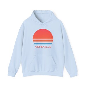 Asheville, North Carolina Hoodie - Retro 80s Unisex image 5