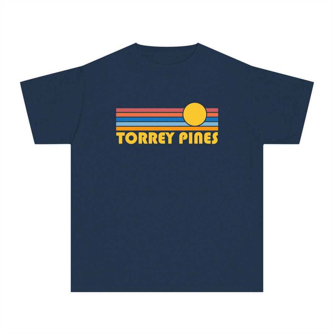 Torrey Color Torrey Pines, California Youth 100% Cotton Comfort Colors Midweight Tee ...