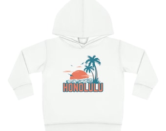 Honolulu, Hawaii Toddler Hoodie, Unisex Honolulu Toddler Sweatshirt