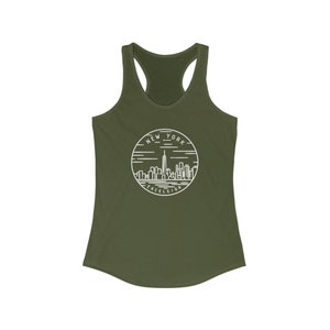 New York Women&#39;s Tank Top, State Design Racerback New York Tank Top - Personalization Available