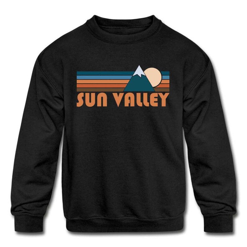Retro Mountain Youth Sun Valley Sweatshirt Idaho Youth Sweatshirt Sun Valley
