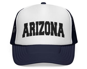 Arizona Trucker-keps, Vintage College Foam Mesh Snapback, Arizona-present, Vintage-stil, semesterpresent