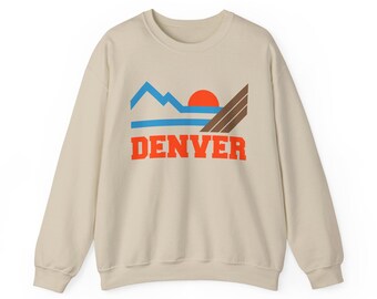 Moletom Denver, Colorado - Moletom Mountain Denver com gola redonda