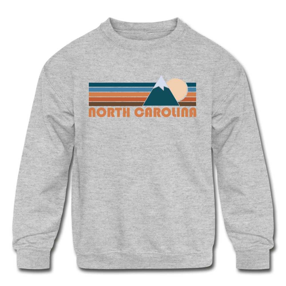North Carolina Youth Sweatshirt Retro Mountain Youth North | Etsy