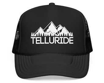 Telluride Colorado Trucker Hat, Foam Mesh Snapback Gift, Telluride Souvenir, Retro Classic, Travel Keepsake