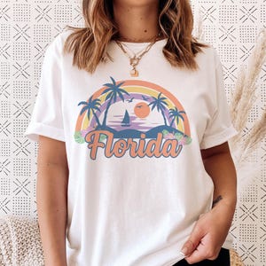 Florida T-Shirt - Retro Beach Unisex Florida Shirt - Personalization Available