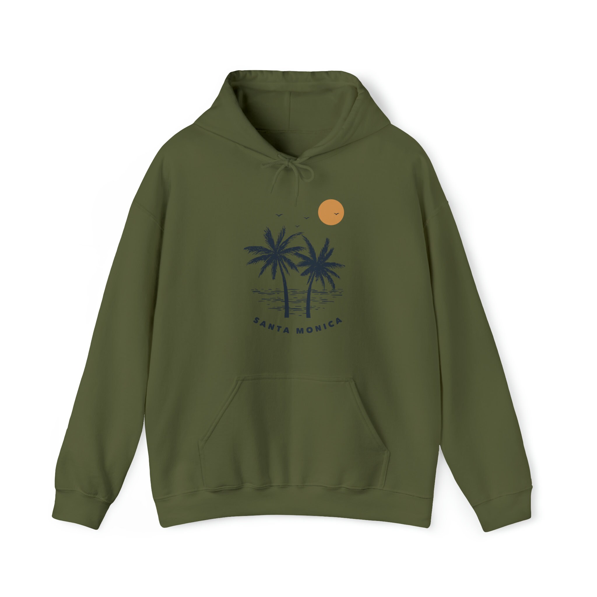 Sweat-shirt Santa Monica California, col rond Santa Monica, pull de la côte ouest de la Californie, chemise Santa Monica, cadeau voyage en famille en Californie - France