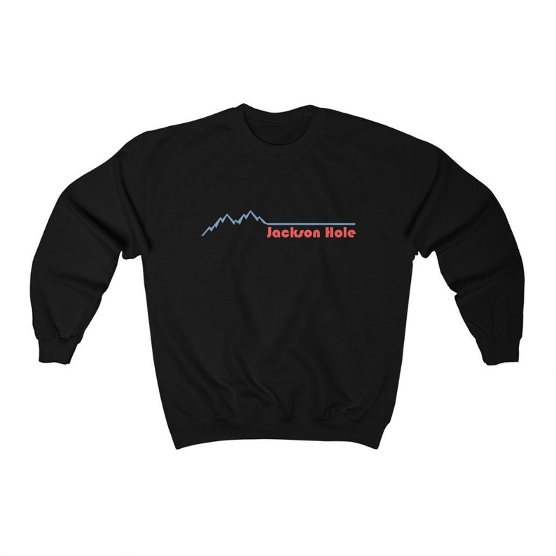 Jackson Hole Wyoming Sweatshirt Retro Mountain Adult Unisex Etsy