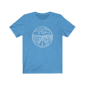 Nevada Shirt, State Design Adult Unisex Nevada T Shirt - Personalization Available