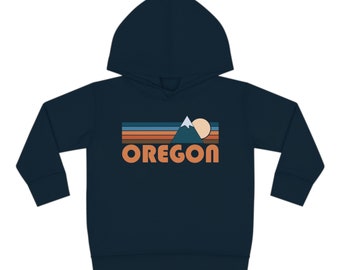 Oregon Toddler Hoodie: Unisex Cotton-Blend Sweatshirt