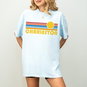 Charleston, South Carolina Graphic Tee, Comfort Colors Retro Unisex Charleston T shirt