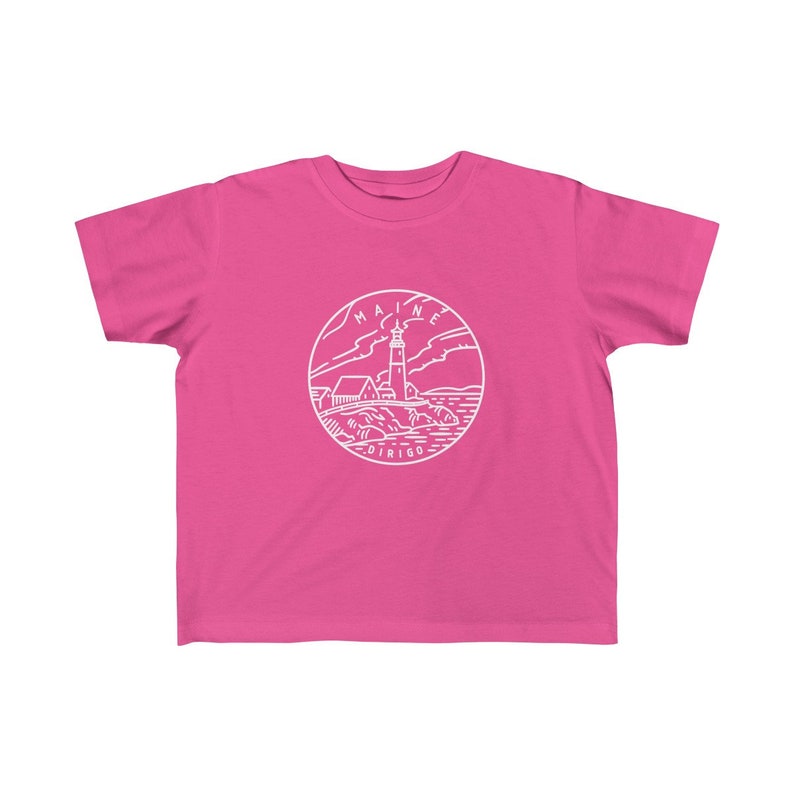 Maine Toddler Shirt Maine State Design Kid/'s T-Shirt
