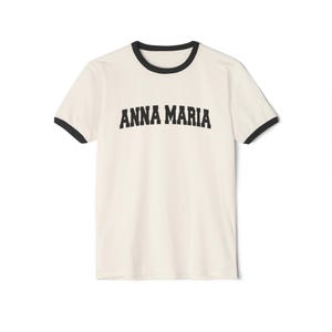 Camiseta estampada de algodón con cuello en V de Anna Maria Island, Florida: camiseta unisex de Anna Maria Island, camiseta de estilo vintage, camiseta para hombre o mujer