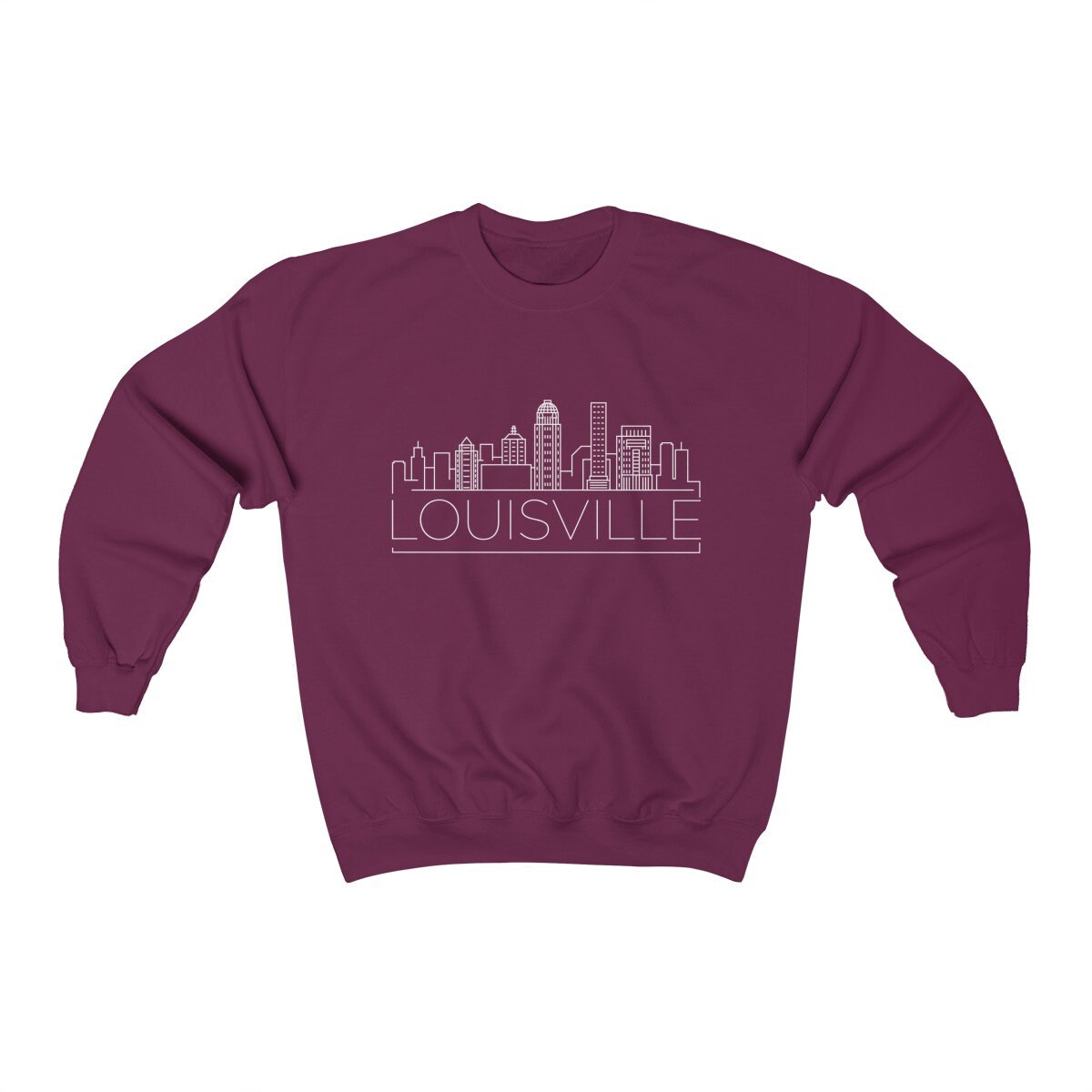 Louisville Sweatshirt Skyline Louisville Kentucky Unisex -  Ireland