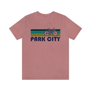 Park City T-Shirt, Retro Mountain Bike Adult Unisex Park City, Utah T Shirt