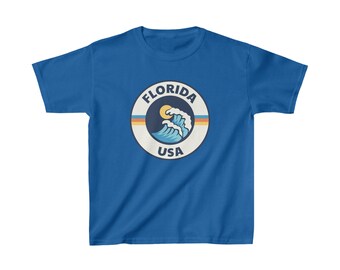 Daytona Beach, Florida Youth Shirt, Retro Mountain Daytona