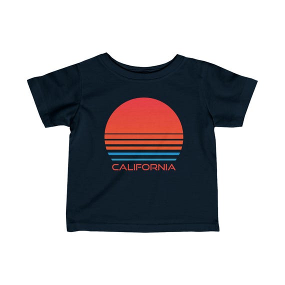 California Retro 80s Baby T-shirt, Infant Tee, California Kid