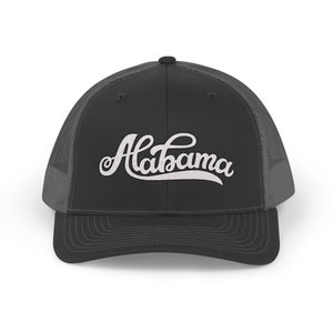 Gorra de camionero con cierre a presión de Alabama - Gorra bordada de Alabama - Personalización disponible
