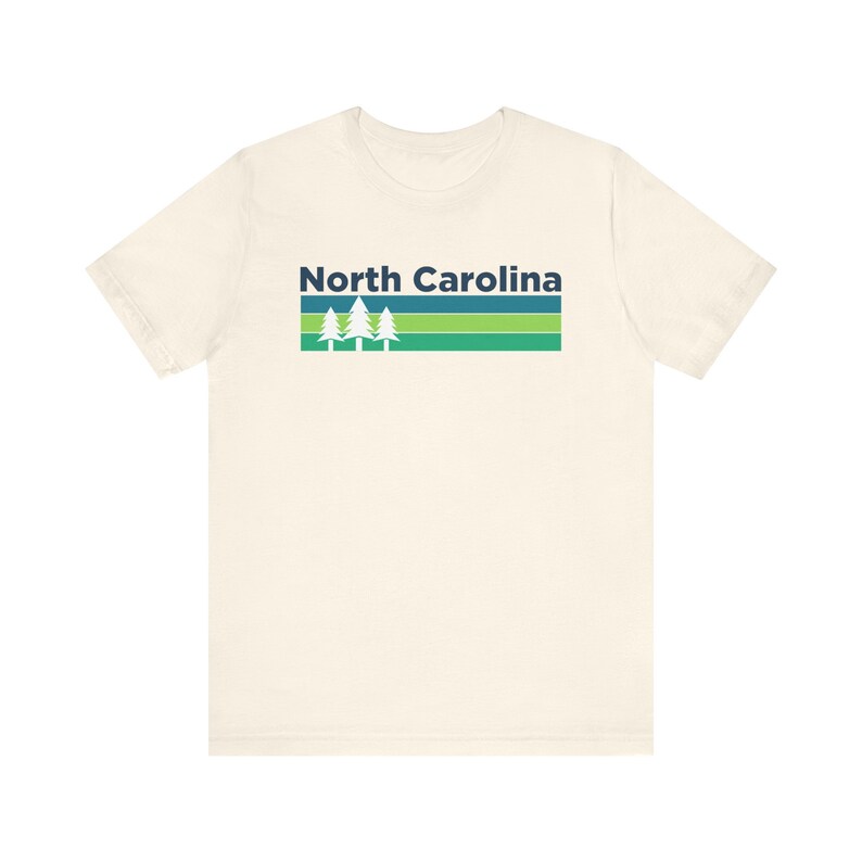 Camiseta Carolina do Norte: Algodão Macio Unissex Design NC Natural