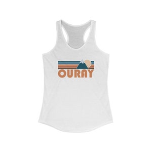 Ouray Colorado Tank Top: Retro Racerback, Hiking Yoga Top