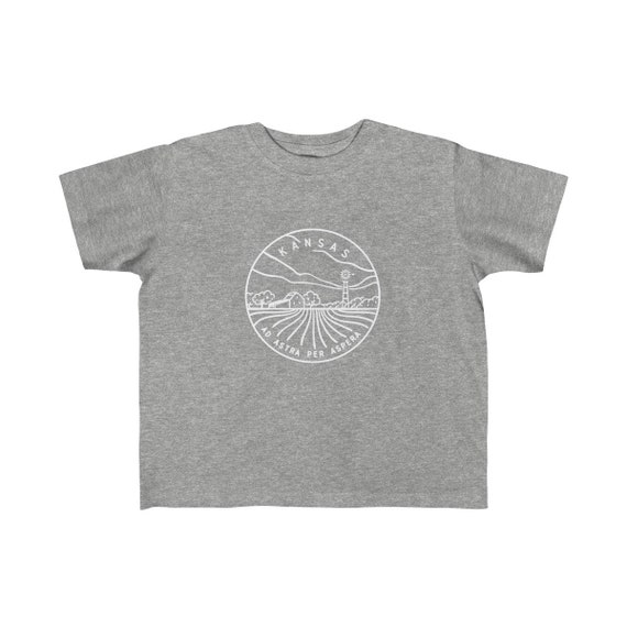 State Design Unisex Toddler Kansas T Shirt Kansas Toddler Long Sleeve Shirt