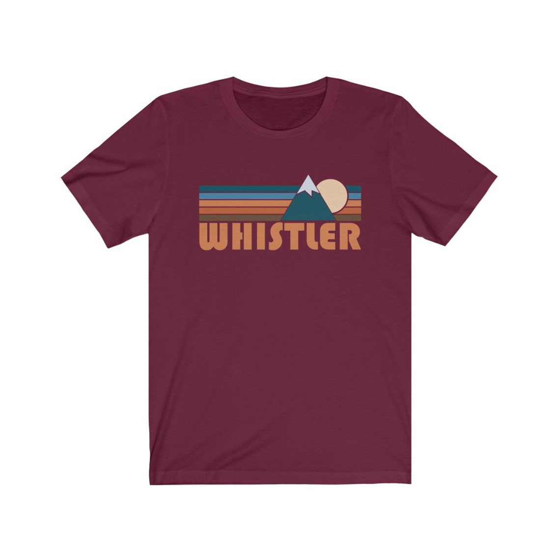 Whistler Canada Shirt Retro Mountain Unisex Whistler Etsy