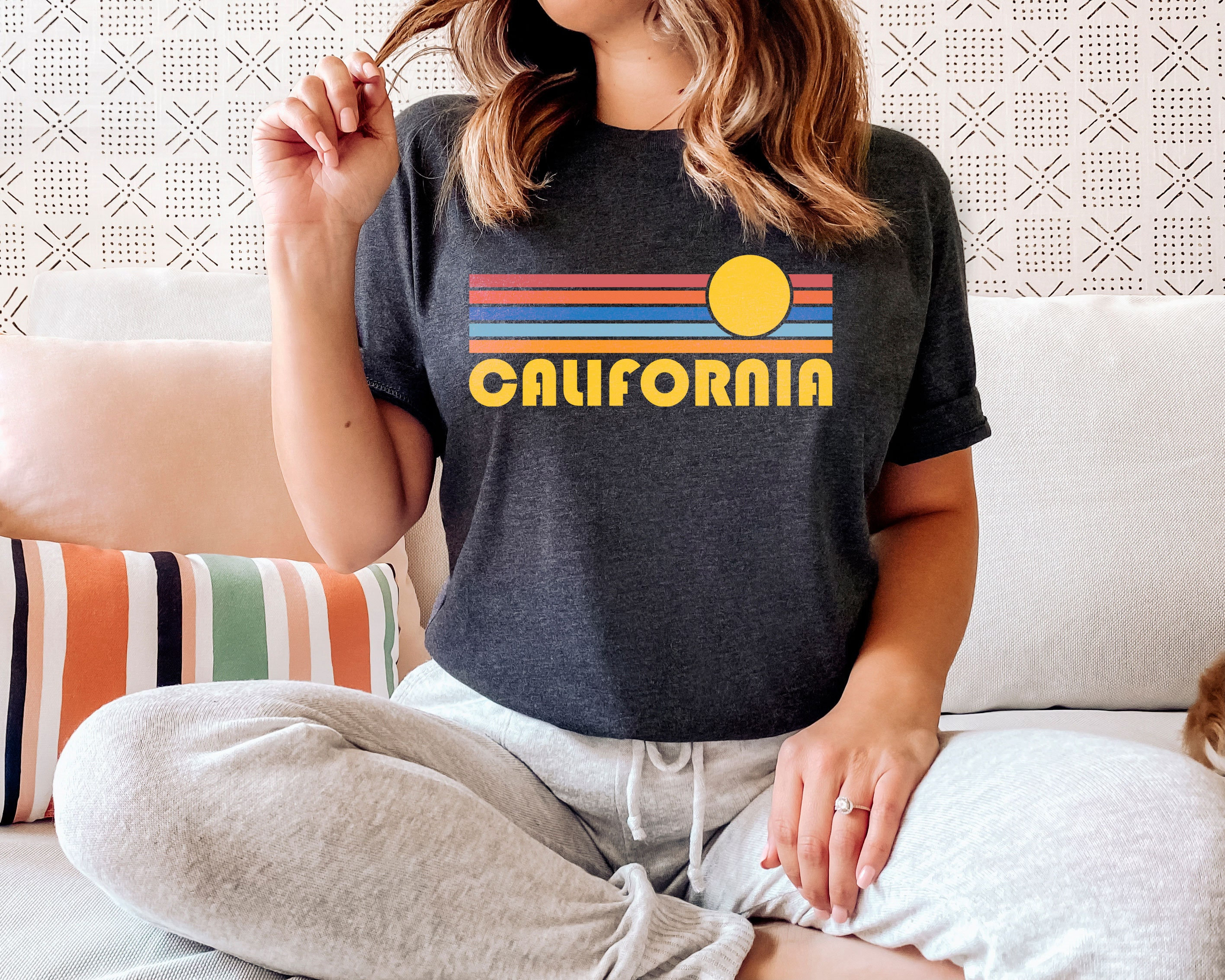 T-shirt Retro Adult Unisex California T - Etsy