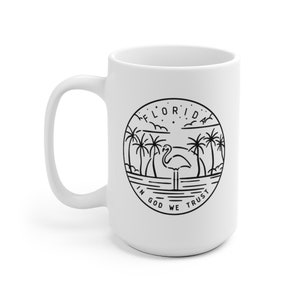 Florida Flamingo Mug: State Design Ceramic Coffee Cup