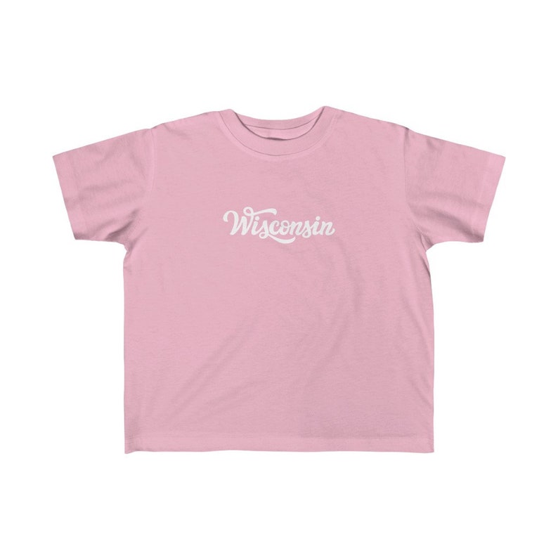 Hand Lettered Wisconsin Toddler T-Shirt Wisconsin Toddler Shirt