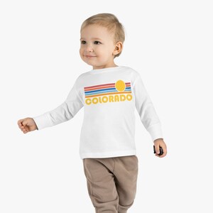 Retro Sun Colorado Toddler Long Sleeve Shirt - Unisex