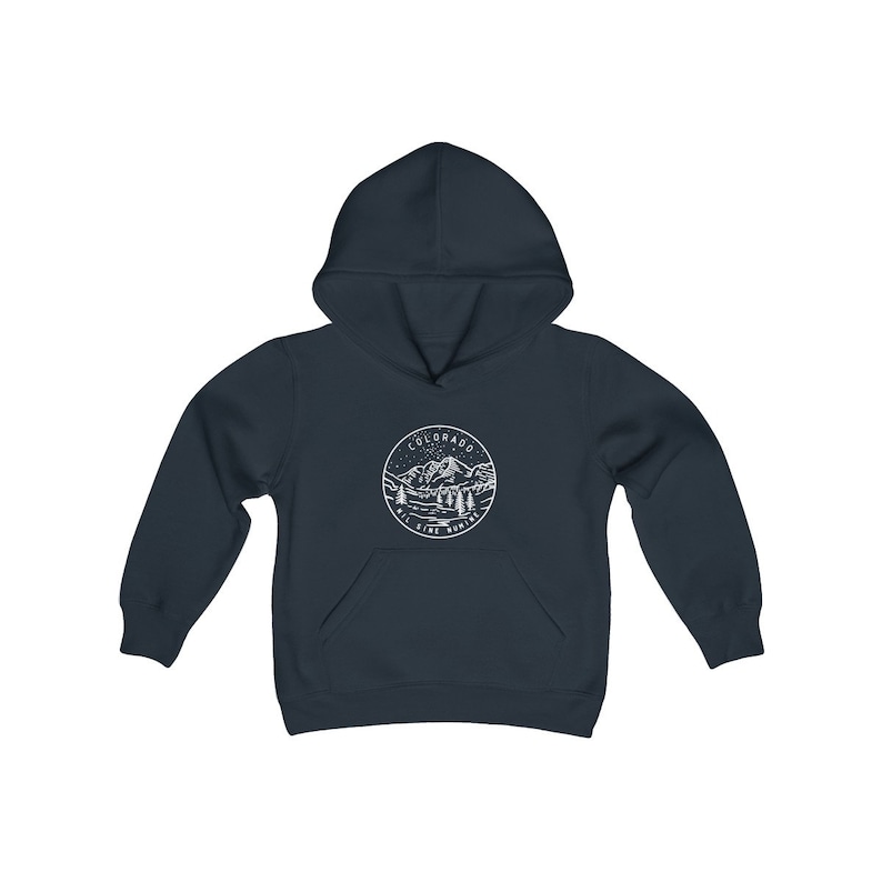 State Design Unisex Colorado Kid/'s Hoodie Hooded Sweatshirt Colorado Youth Hoodie