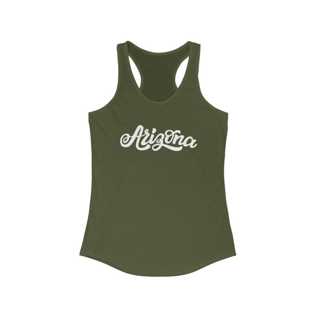 Arizona Women's Tank, Hand Lettered Women's Racerback Arizona Tank Top