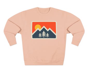 Colorado Mountain Sweatshirt: Unisex Fleece Crewneck