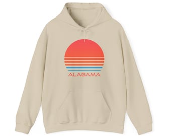 Alabama Hoodie - Retro 80s Unisex