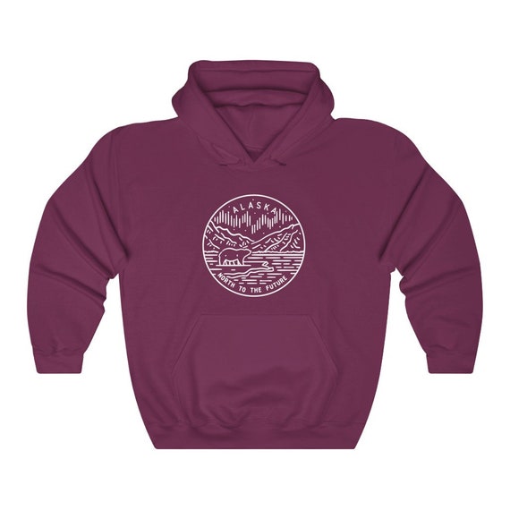 島　Sure Manufacturing Alaska Hoodie Alaska The Last Frontier Hoodie – Classic Adventure