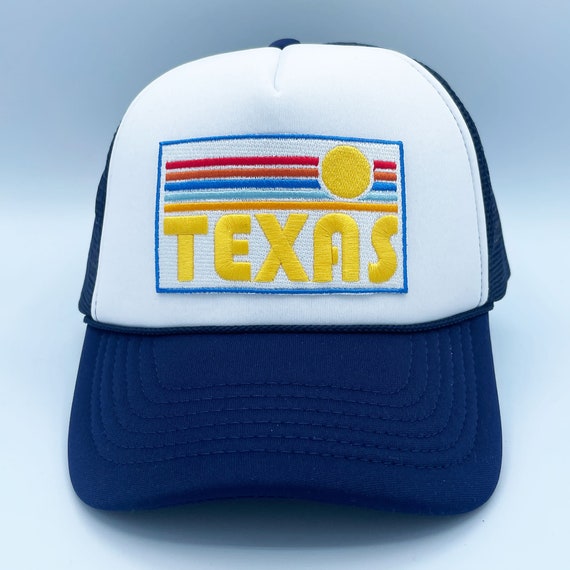 Texas Trucker Hat, Retro Sun Texas Snapback Hat / Adult Hat -  Singapore