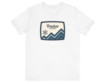 Truckee California Mountain Snowflake Tee