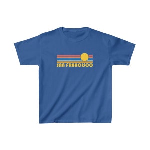 Retro San Francisco Youth T-Shirt: Sunrise Graphic, California Souvenir