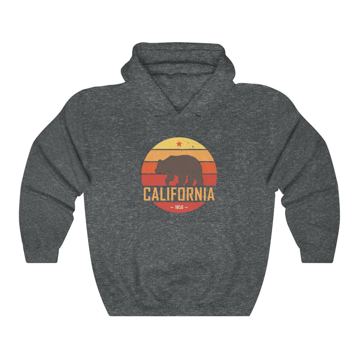California Sweatshirt Retro Bear Unisex California | Etsy